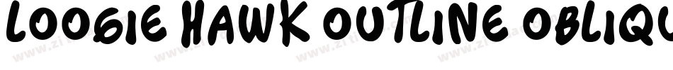 Loogie Hawk Outline Oblique字体转换